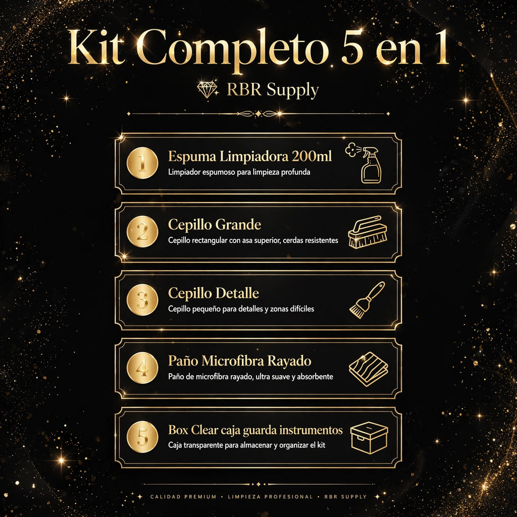 Kit Premium Limpieza Zapatillas 5 en 1 - Deja tus Zapatillas Como Nuevas | RBR Supply
